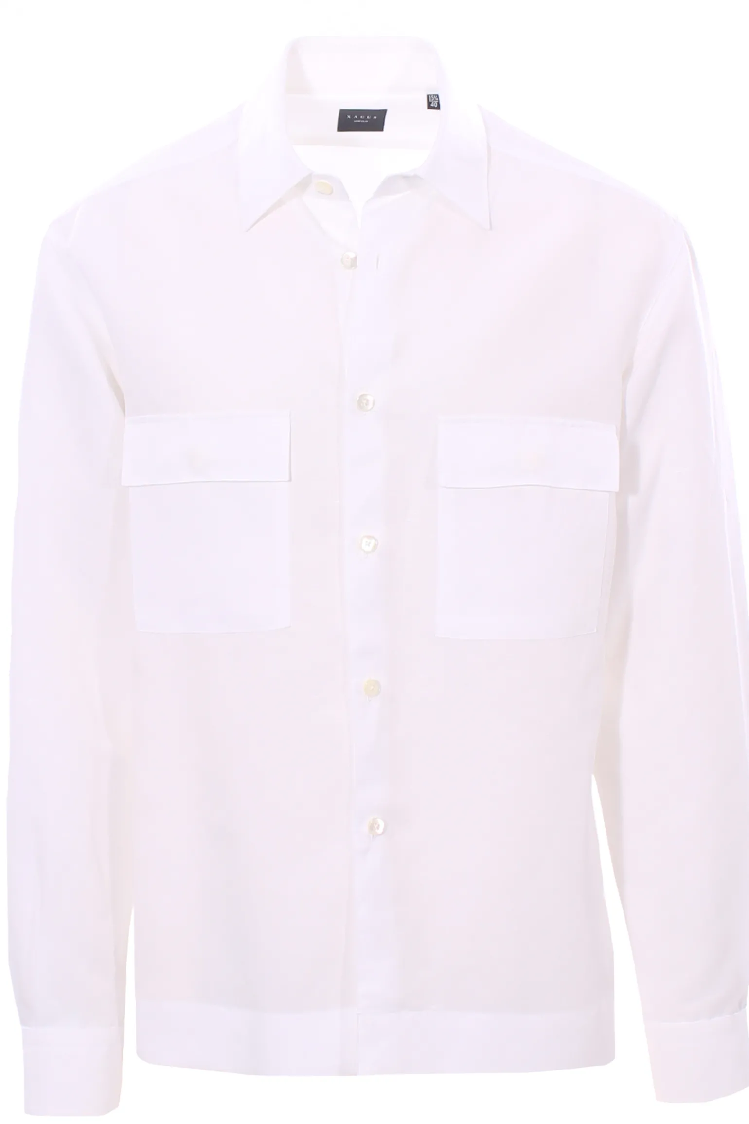 camicia over in tencel e shantung di lino