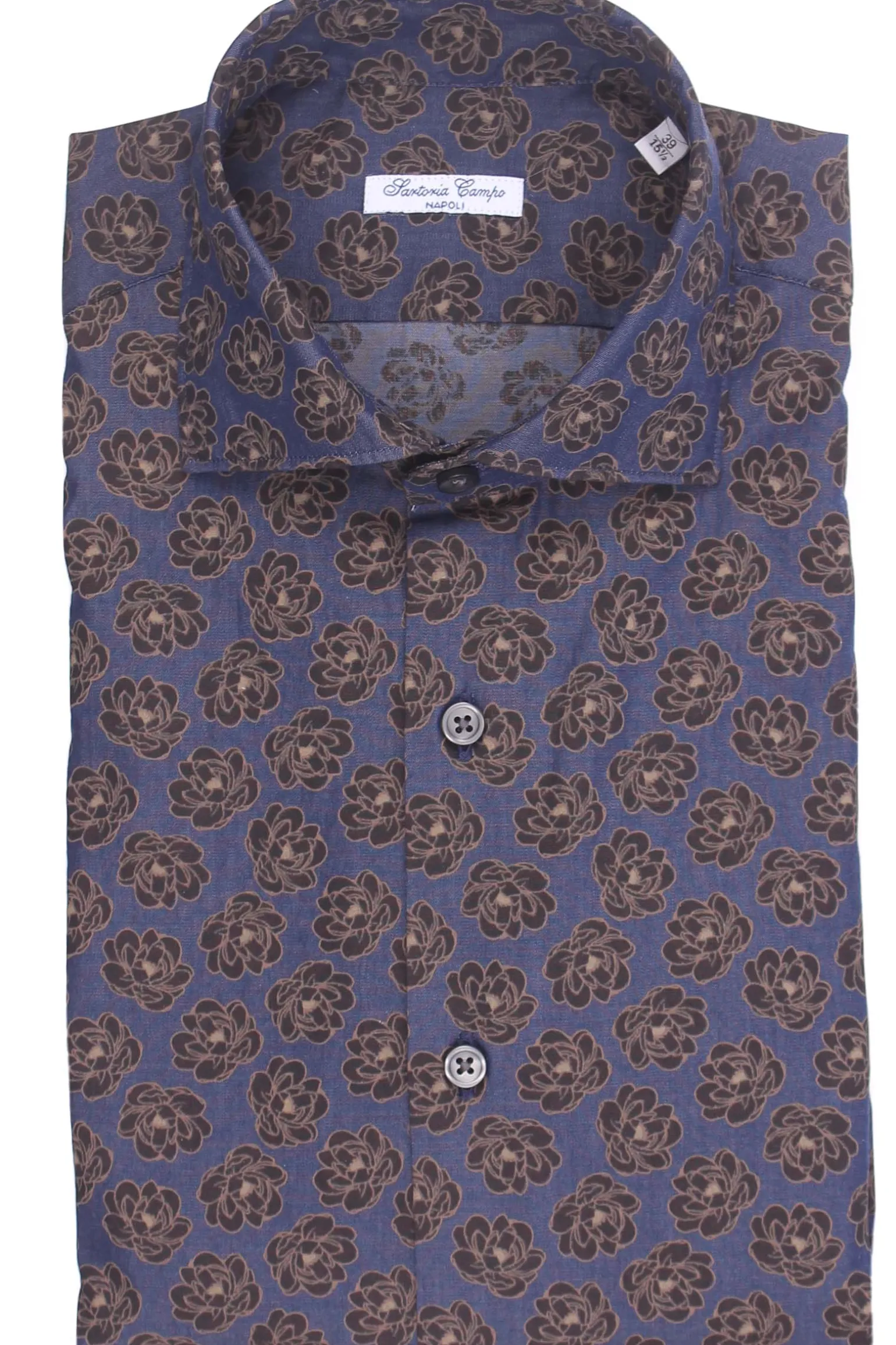 camicia stampa su denim light