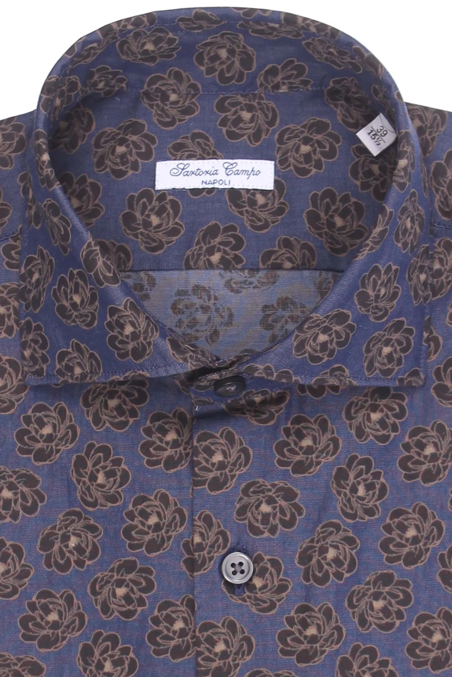 camicia stampa su denim light