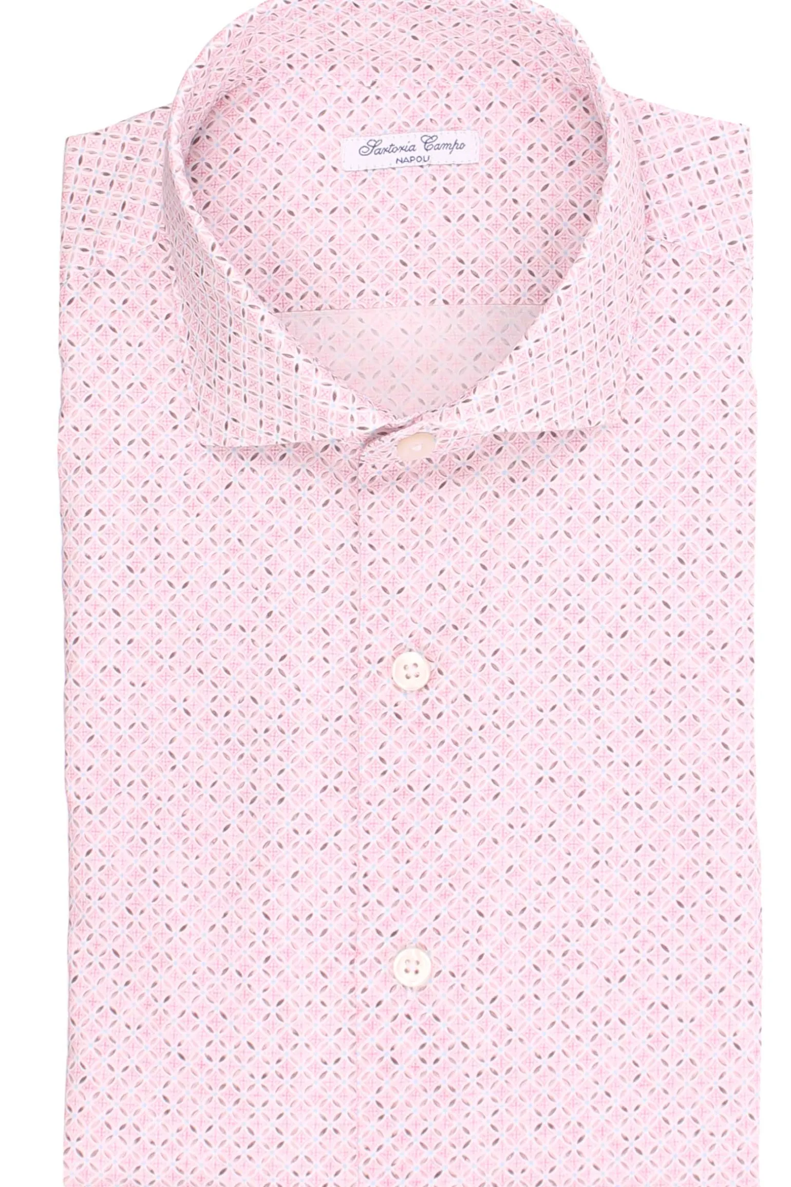camicia stampata in cotone