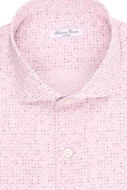 camicia stampata in cotone