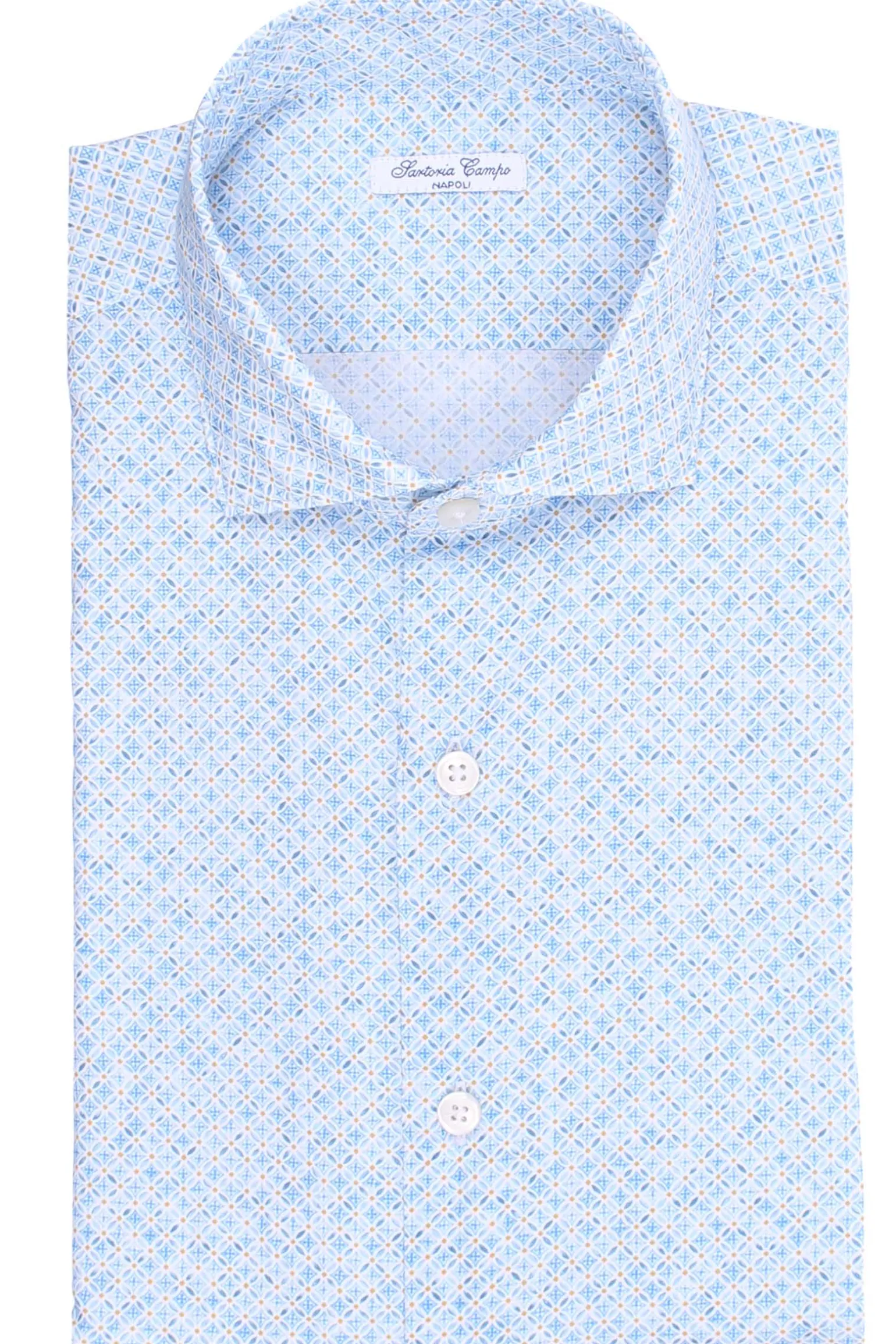 camicia stampata in cotone