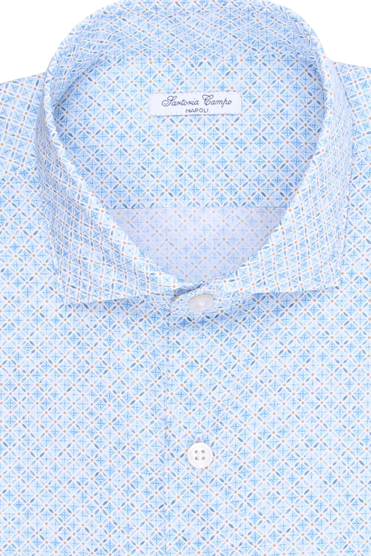 camicia stampata in cotone
