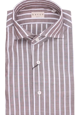 Camicia taylor a righe in cotone