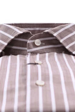 Camicia taylor a righe in cotone