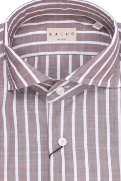 Camicia taylor a righe in cotone
