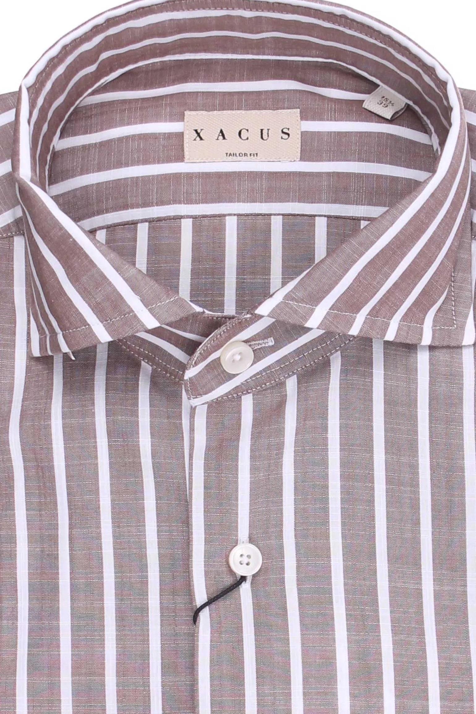 Camicia taylor a righe in cotone