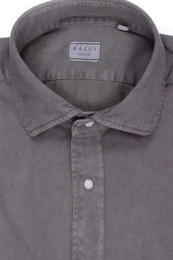 Camicia washed in cotone