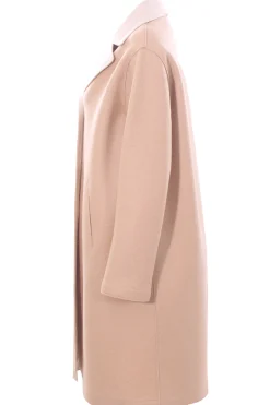 Cappotto bicolore in lana vergine