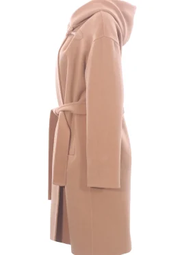 Cappotto in panno con cintura