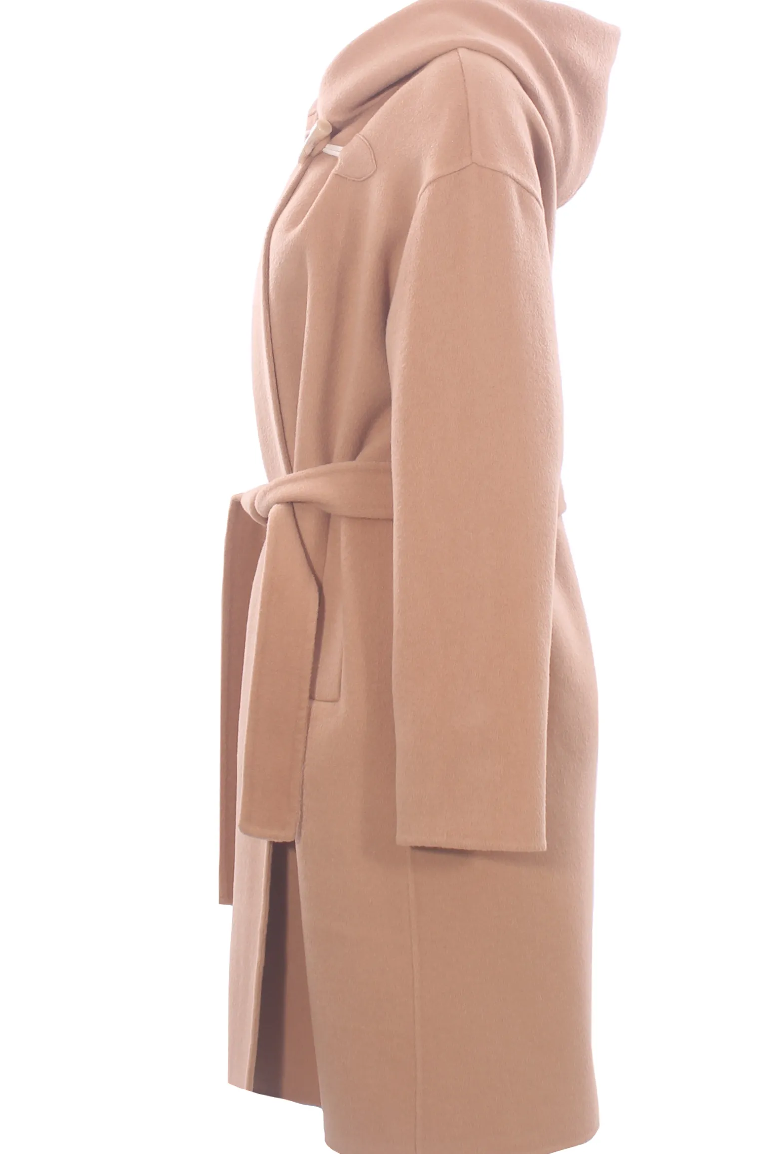 Cappotto in panno con cintura