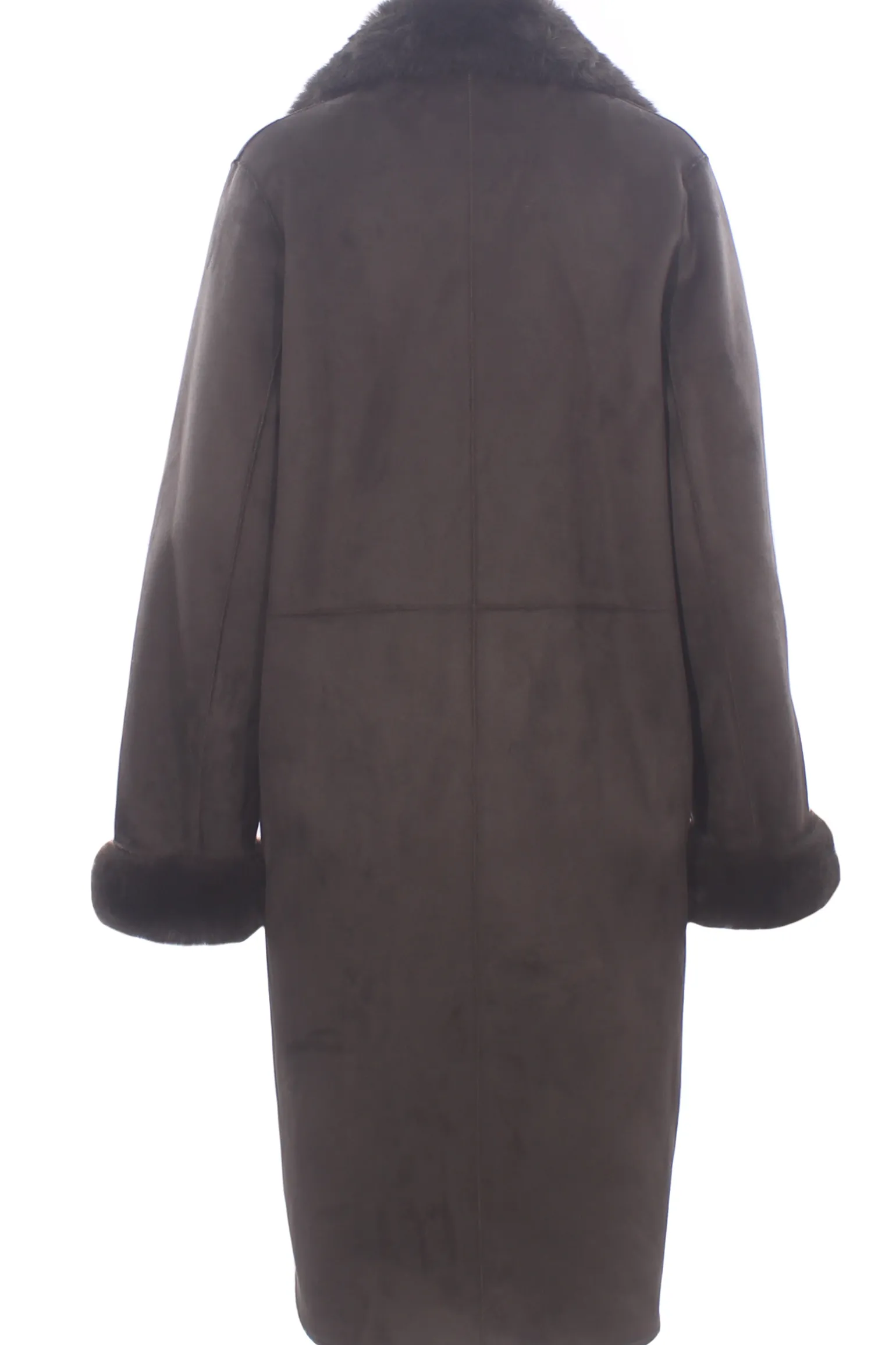 cappotto lungo effetto montone