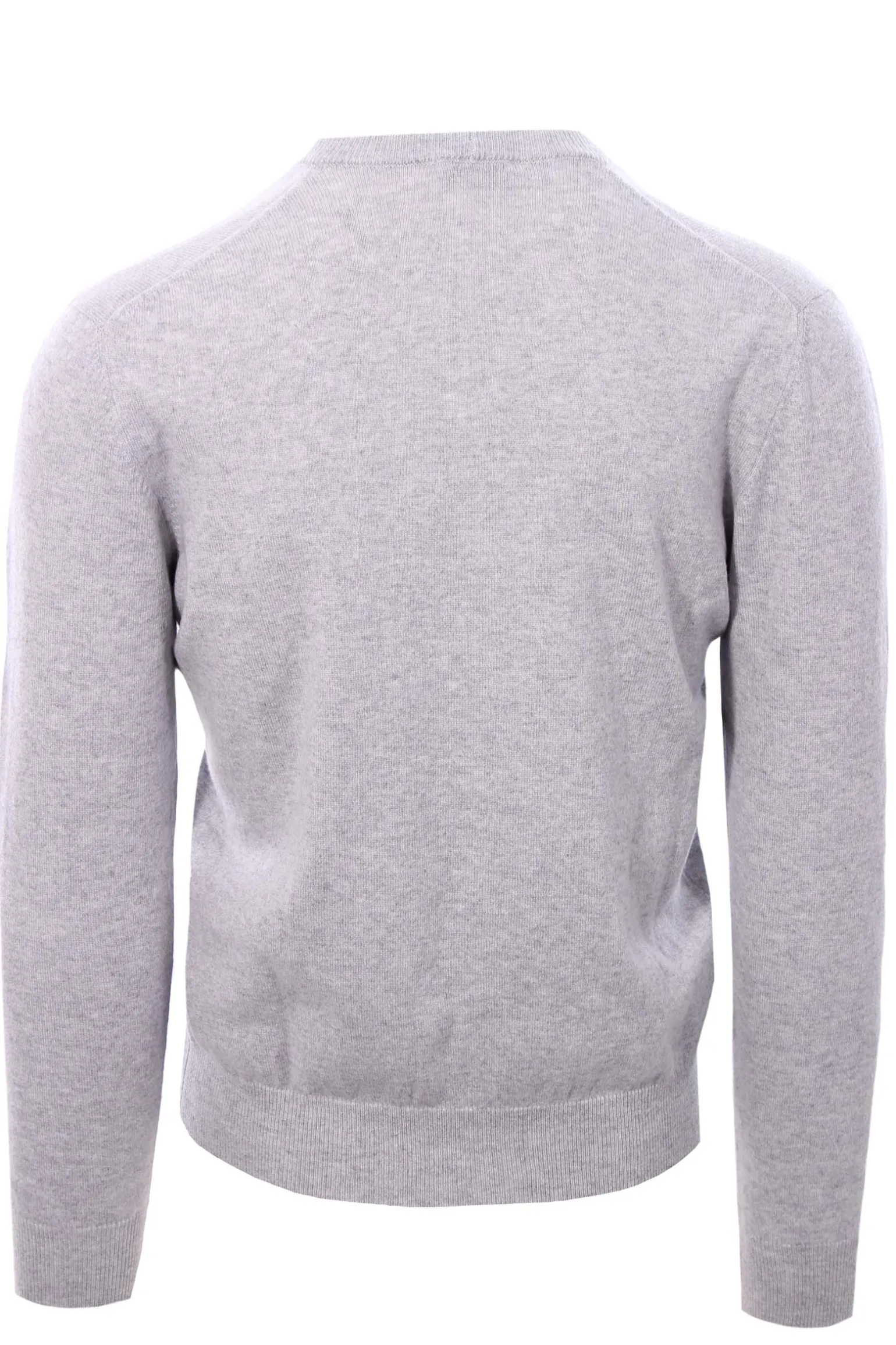 Cardigan chiusura alta in puro cashmere