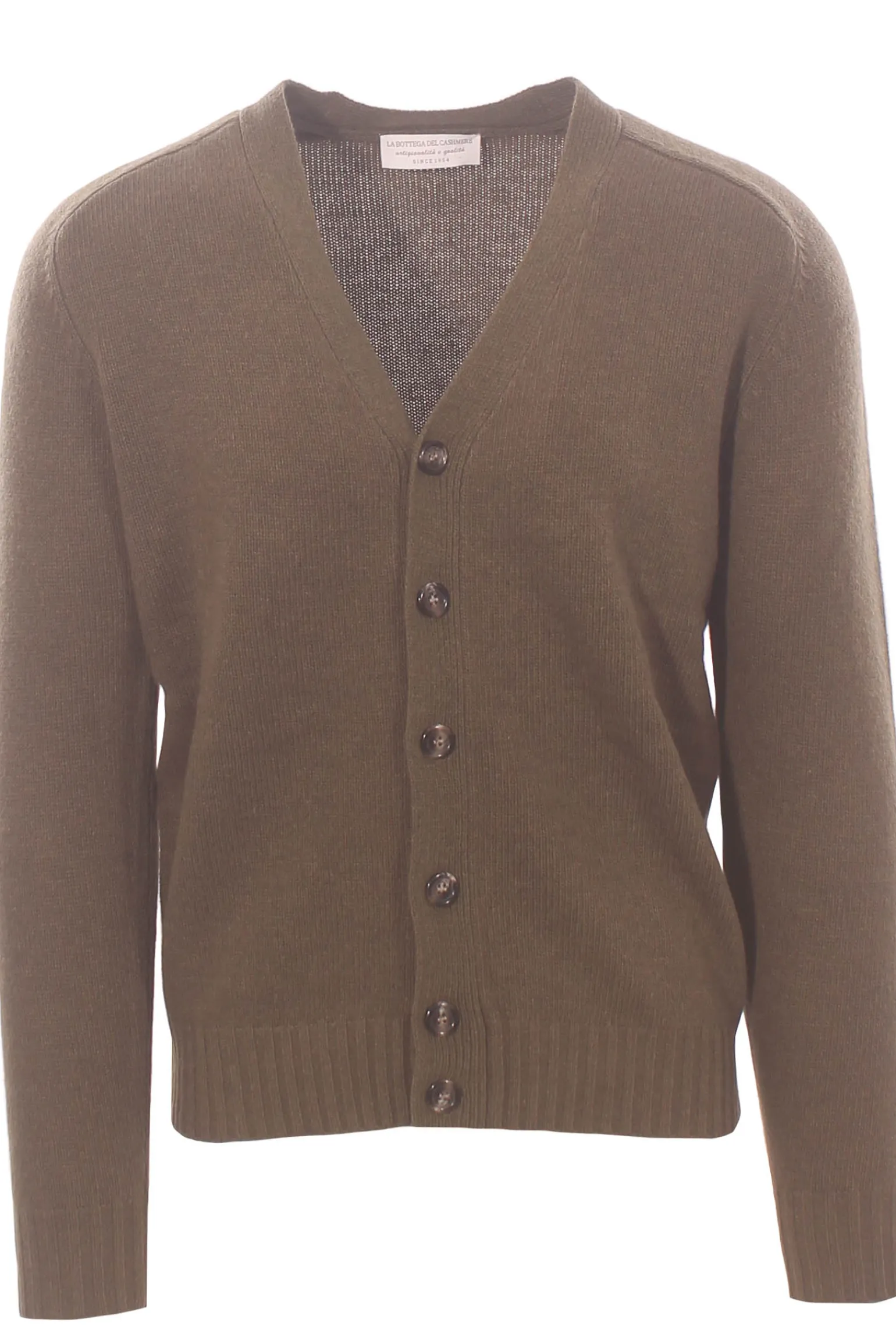 cardigan in lana effetto shetland