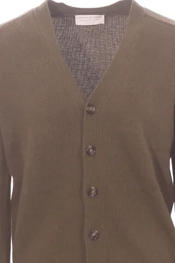 cardigan in lana effetto shetland