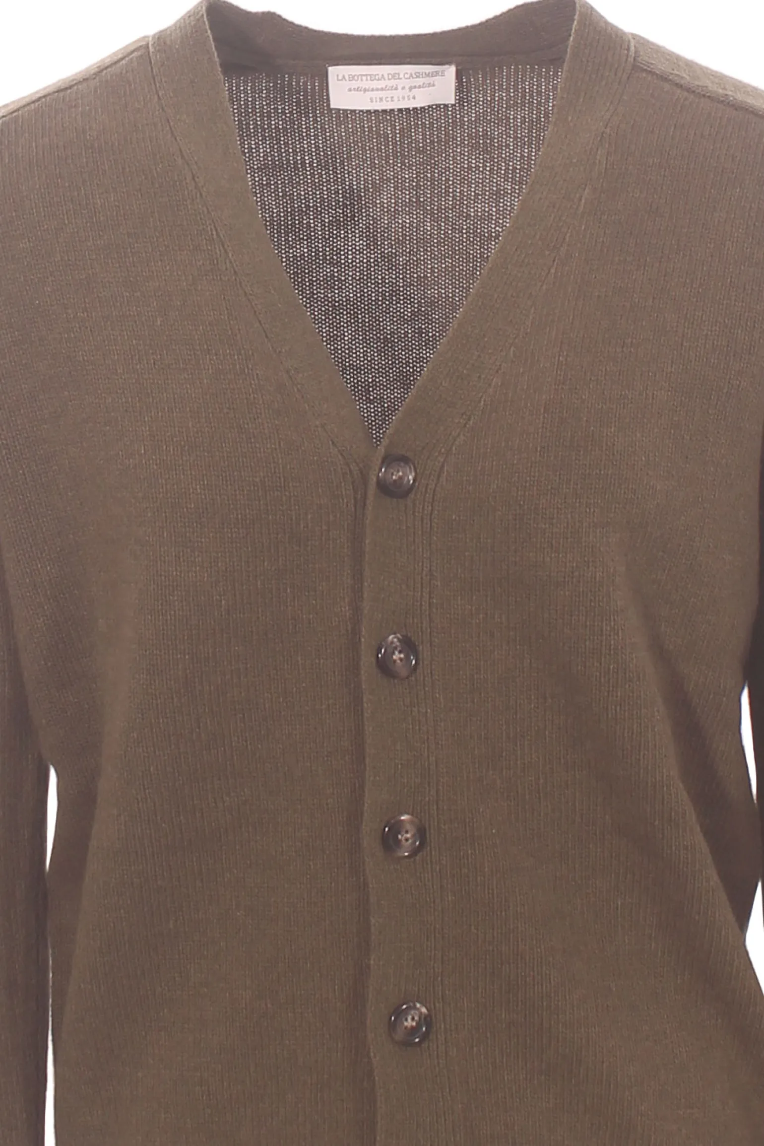 cardigan in lana effetto shetland