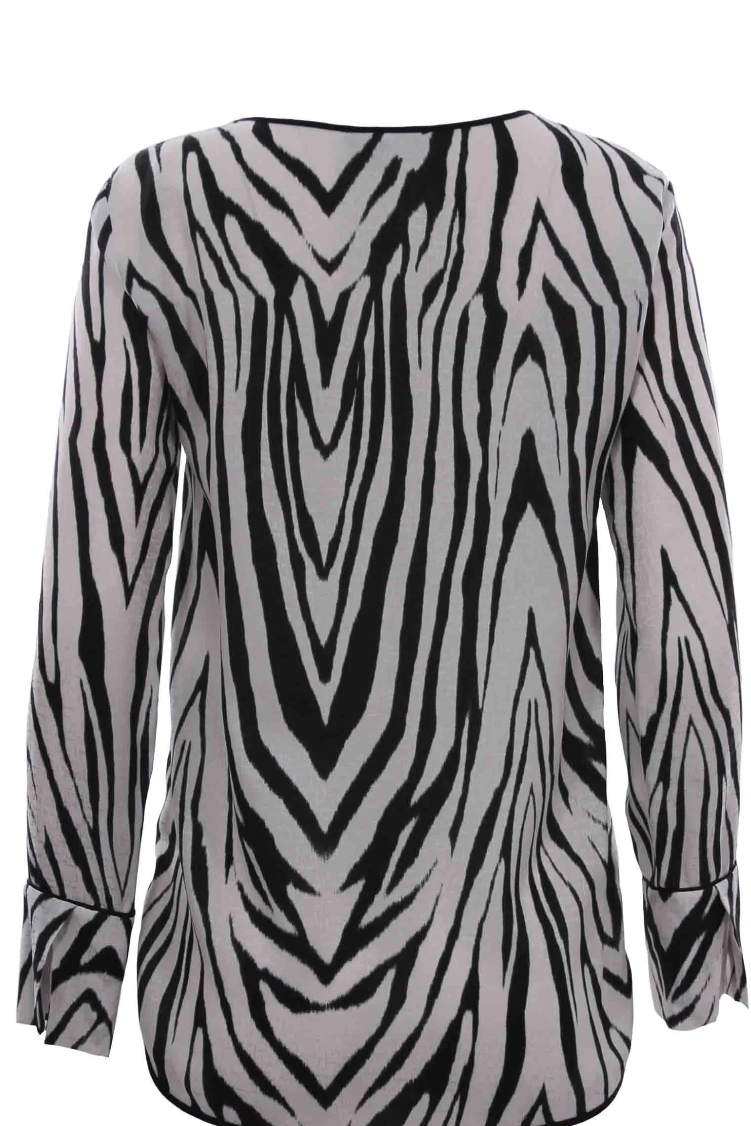 Casacca girocollo a stampa animalier