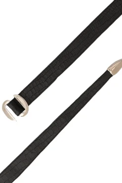 Cintura in pelle martellata
