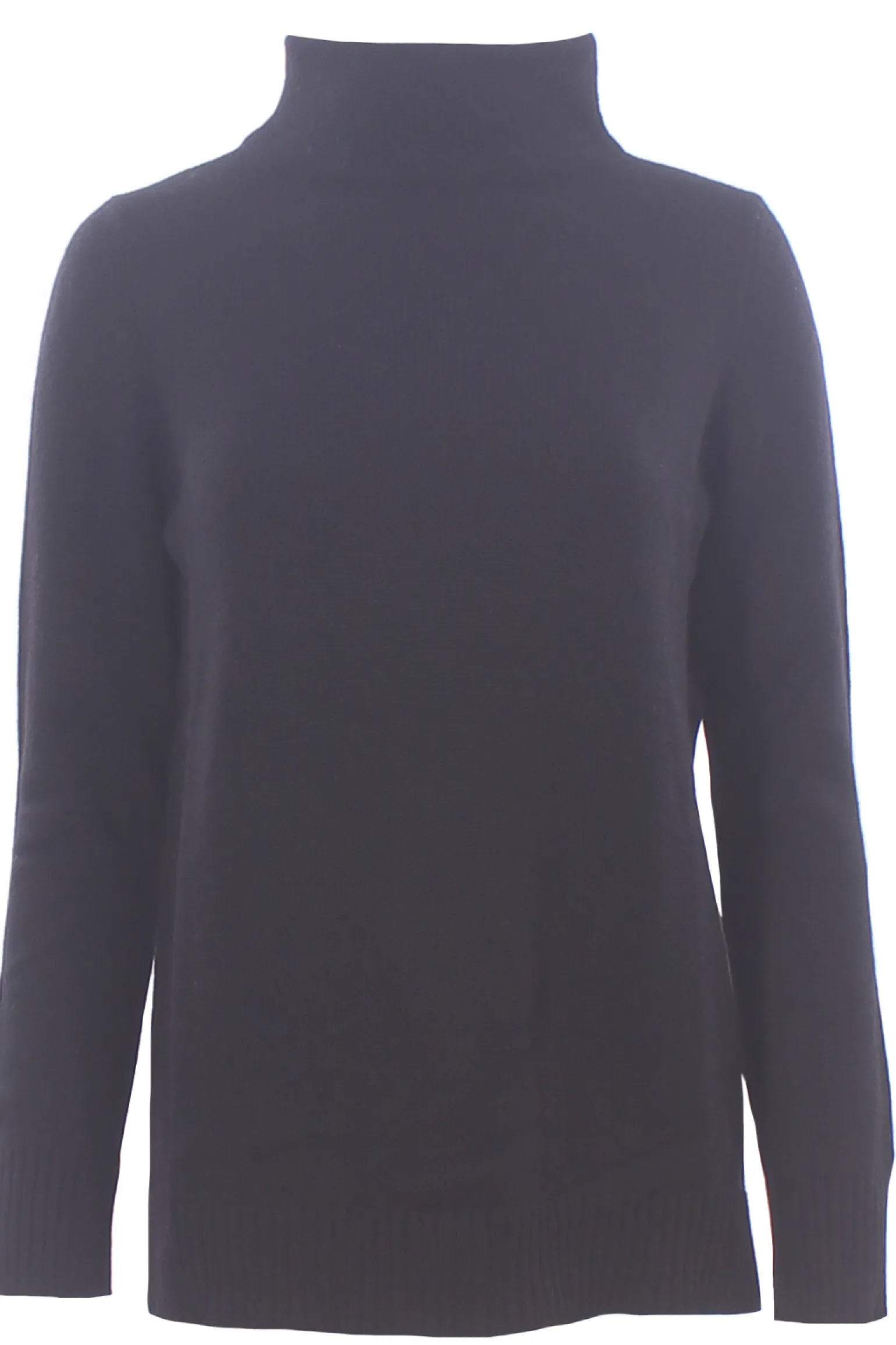 Collo alto in lana e cashmere