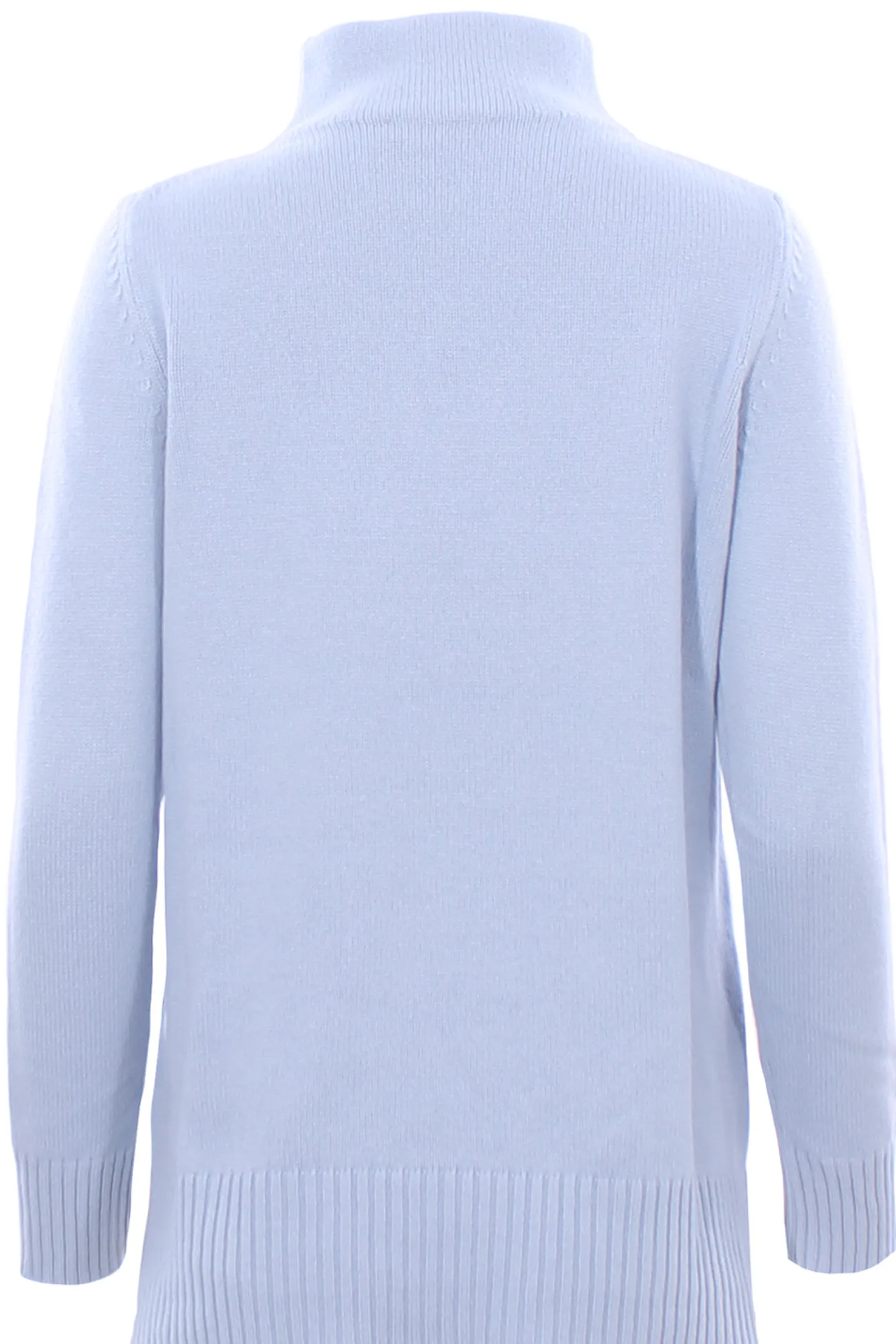 Collo alto in lana e cashmere