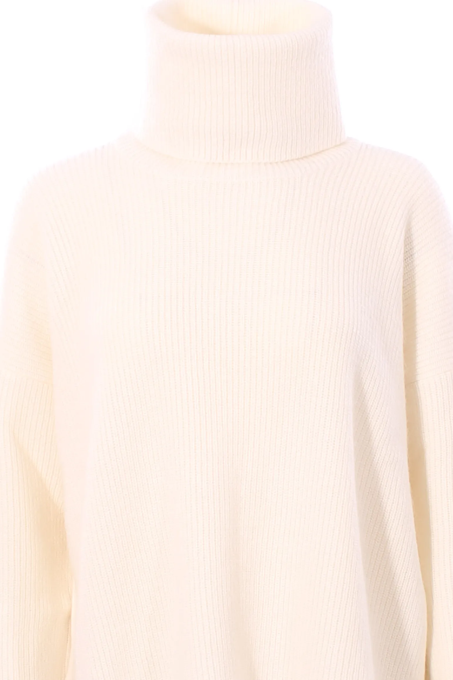 Collo alto in lana seta e cashmere