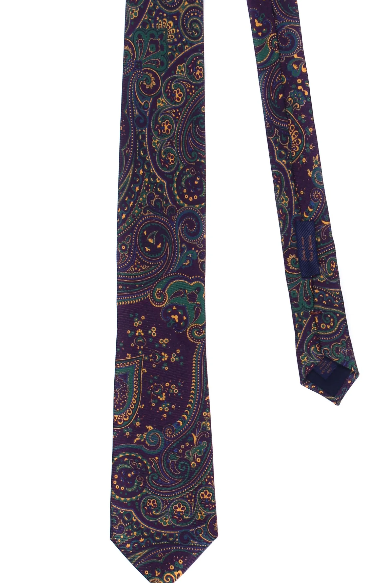 Cravatta in seta stampa paisley