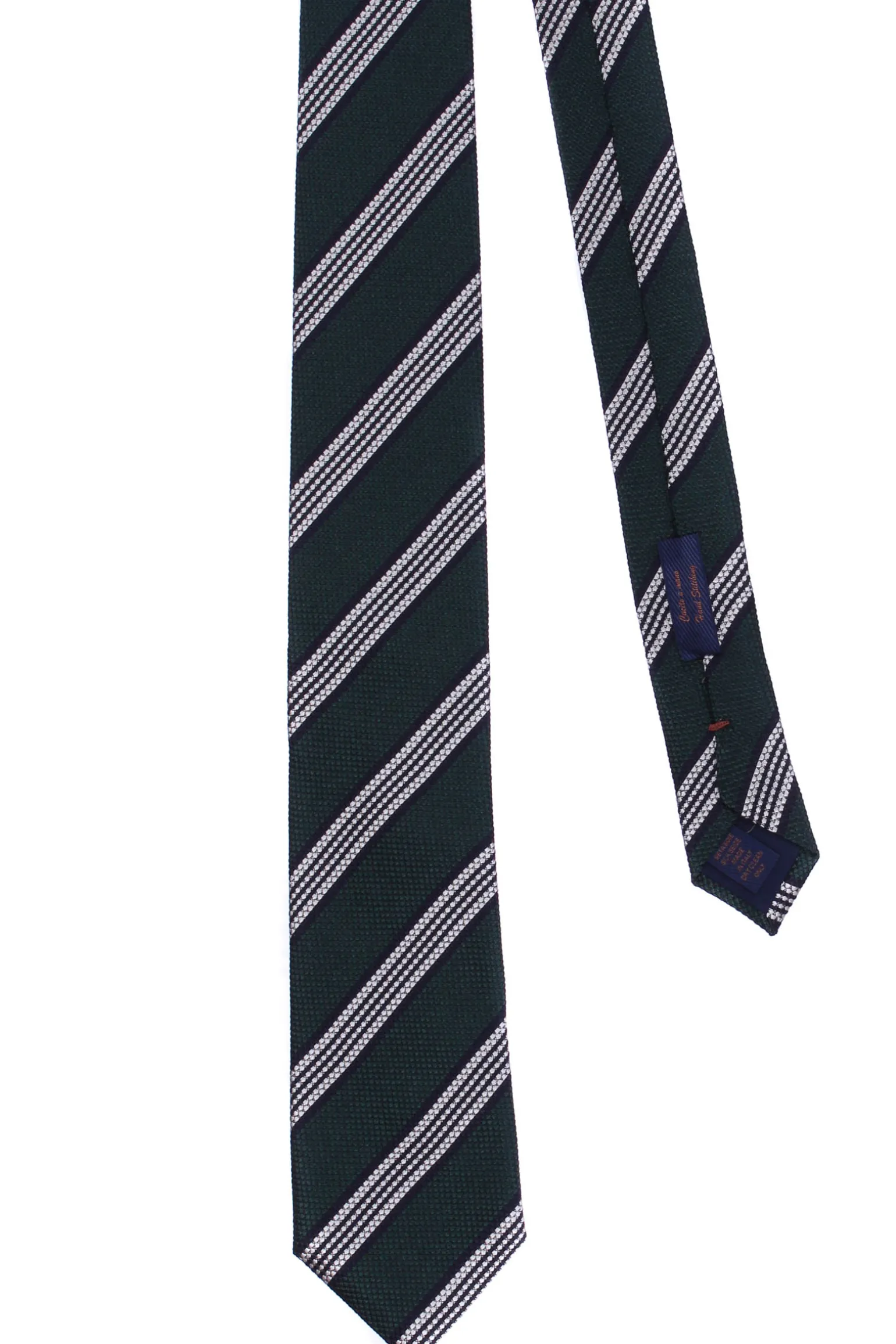 Cravatta riga in seta jacquard