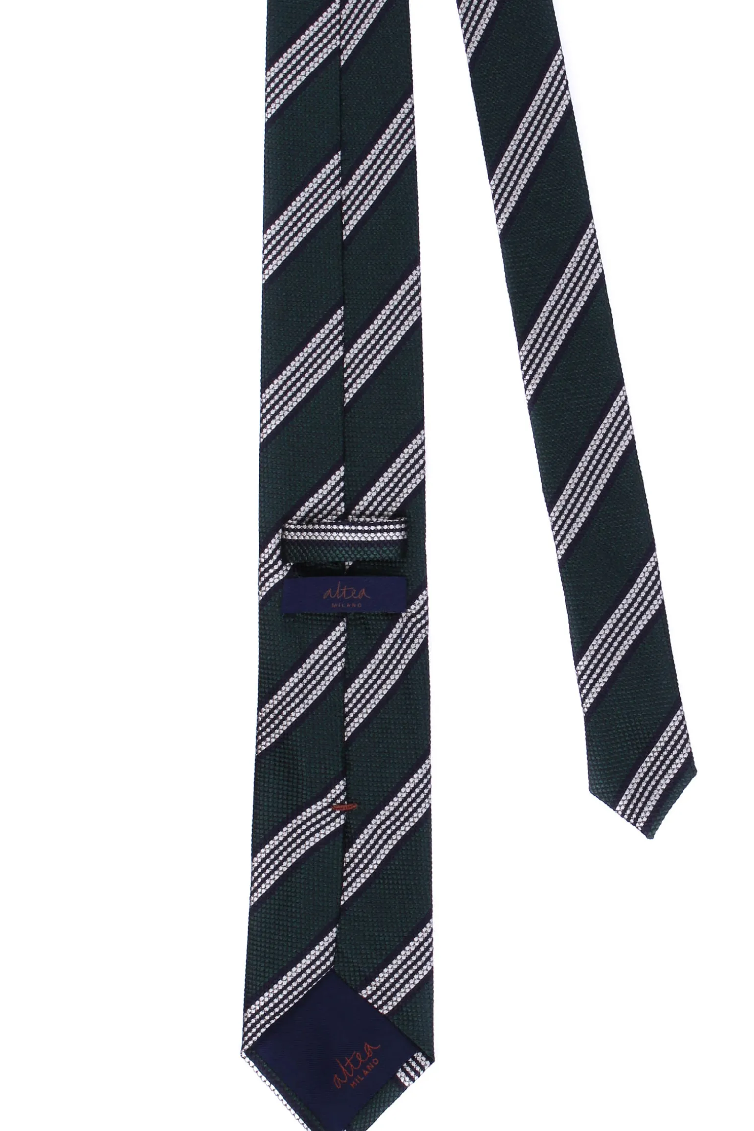 Cravatta riga in seta jacquard
