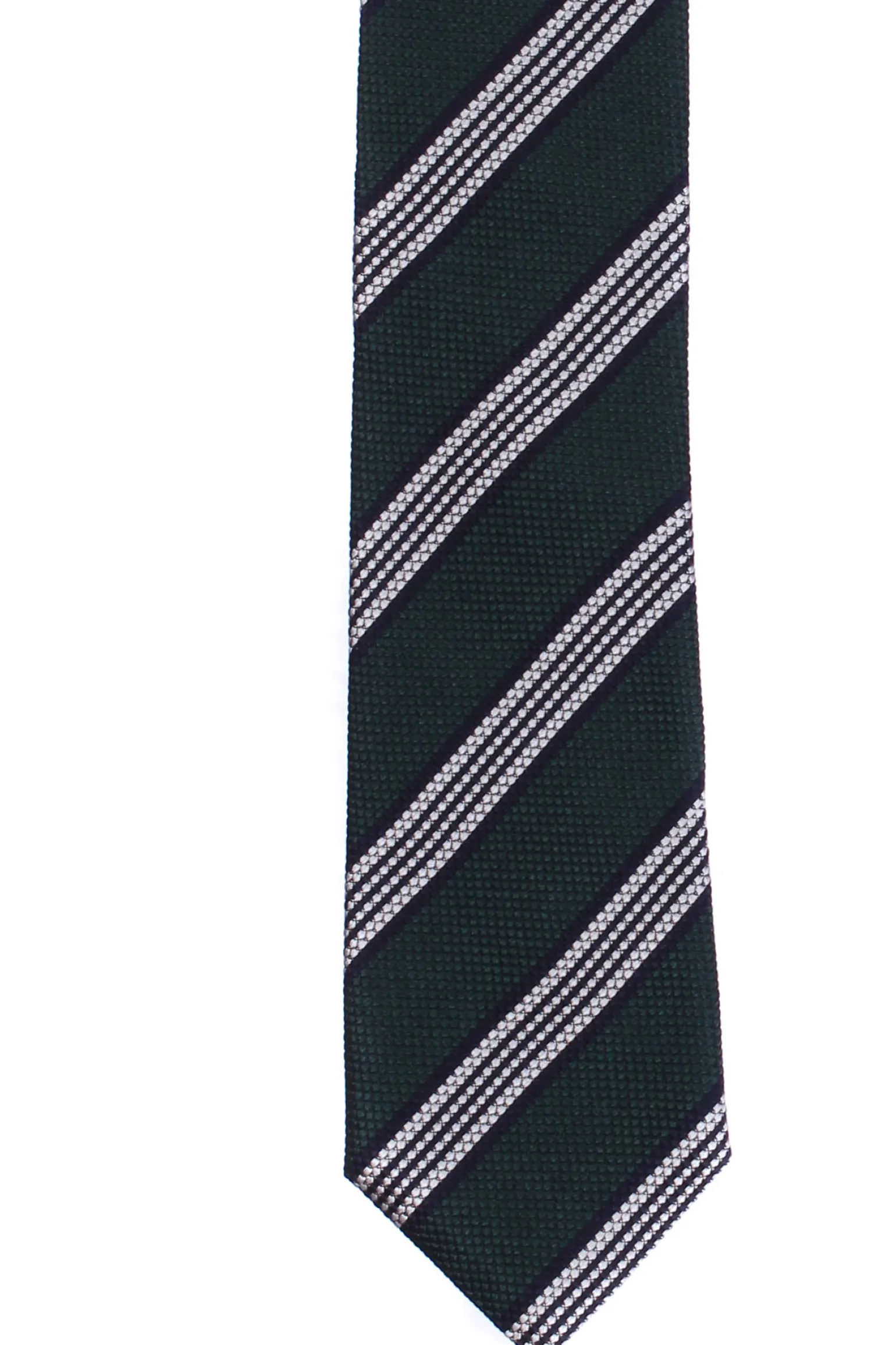 Cravatta riga in seta jacquard