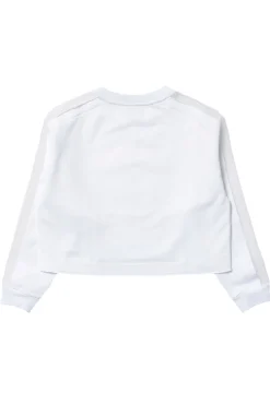 Felpa con inserto in organza