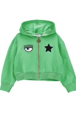 Felpa full zip con cappuccio