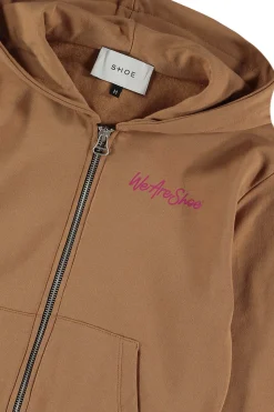 felpa full zip con cappuccio