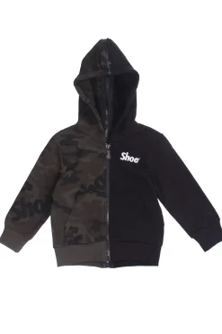 Felpa full zip con cappuccio
