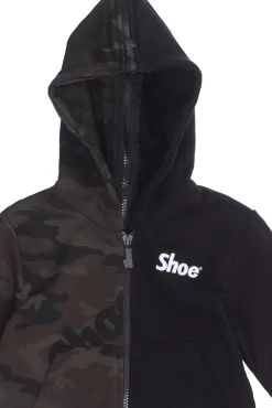 Felpa full zip con cappuccio