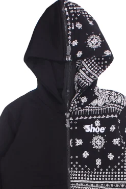 Felpa full zip con cappuccio