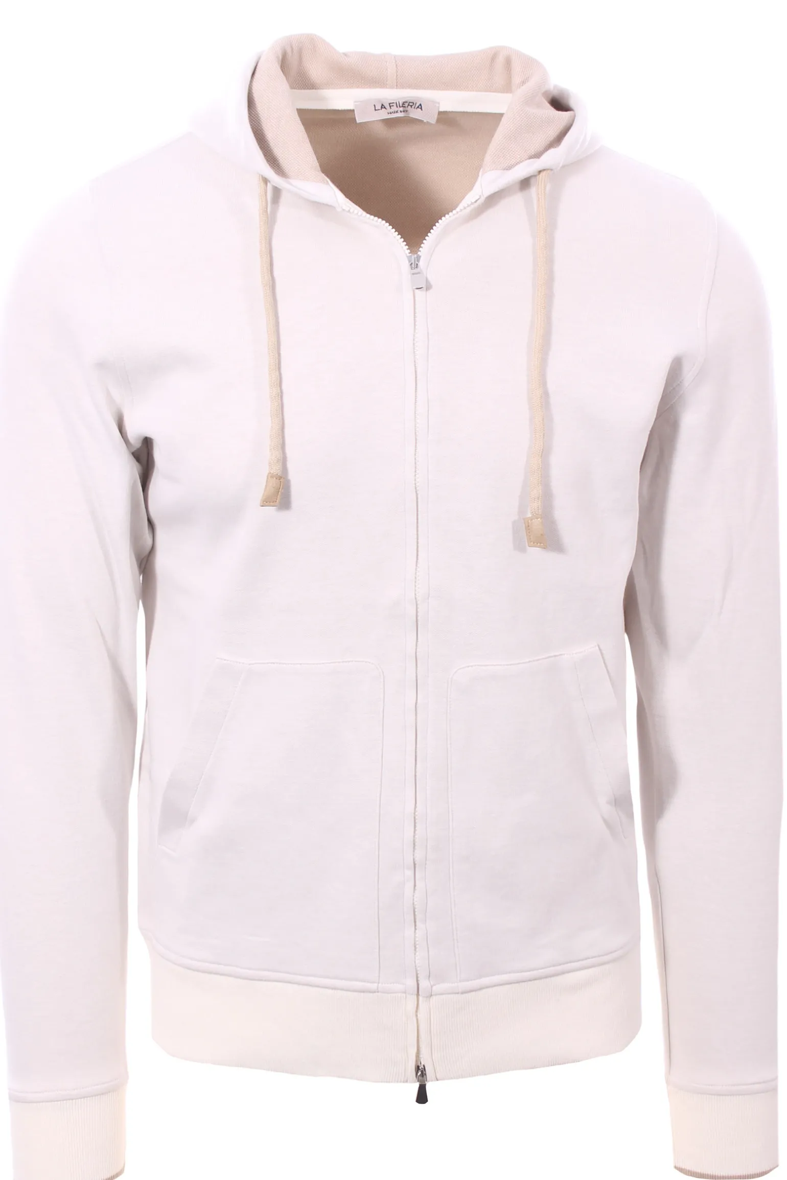 Full zip cappuccio