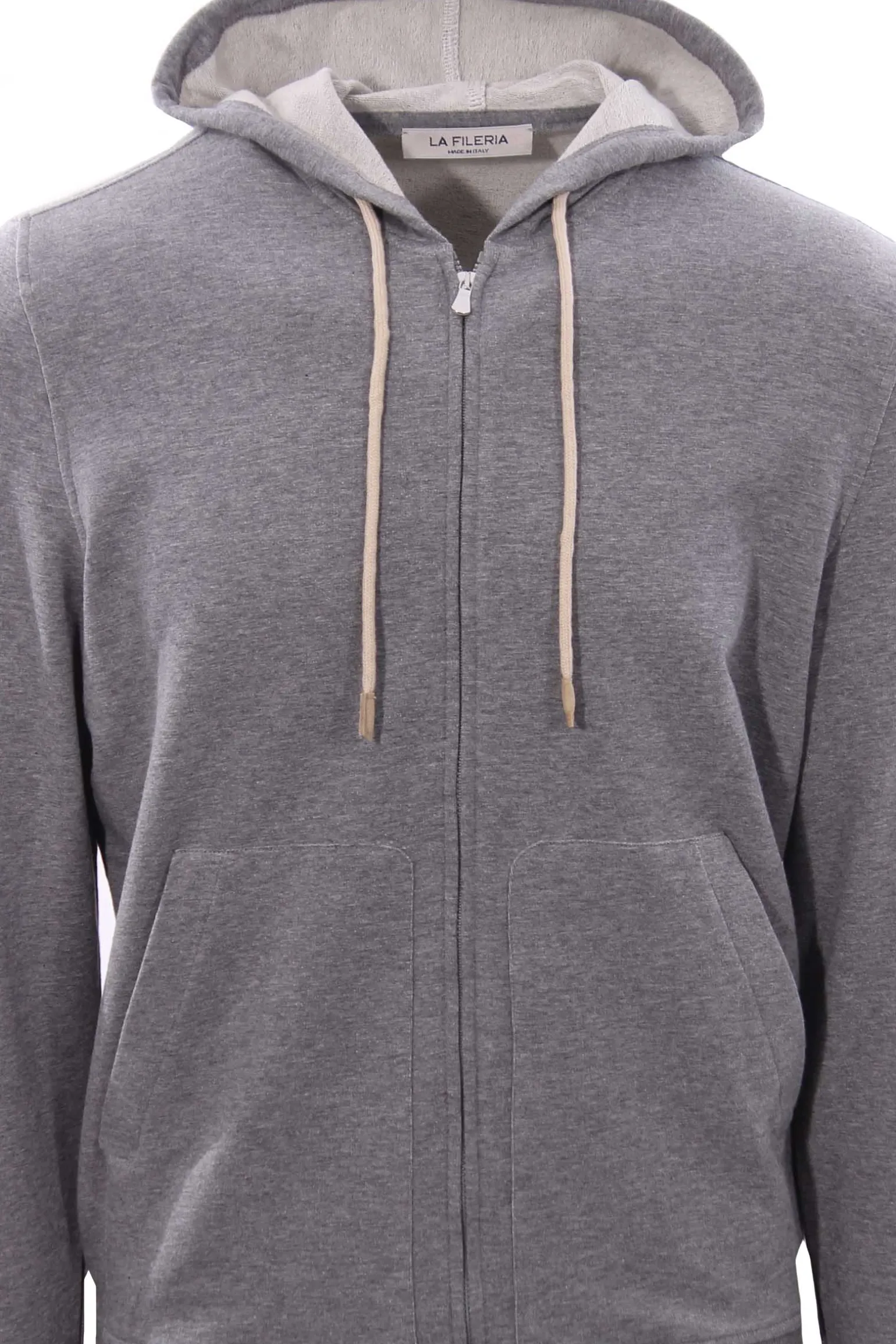Full zip cappuccio