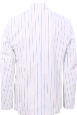 giacca camicia in cotone a righe