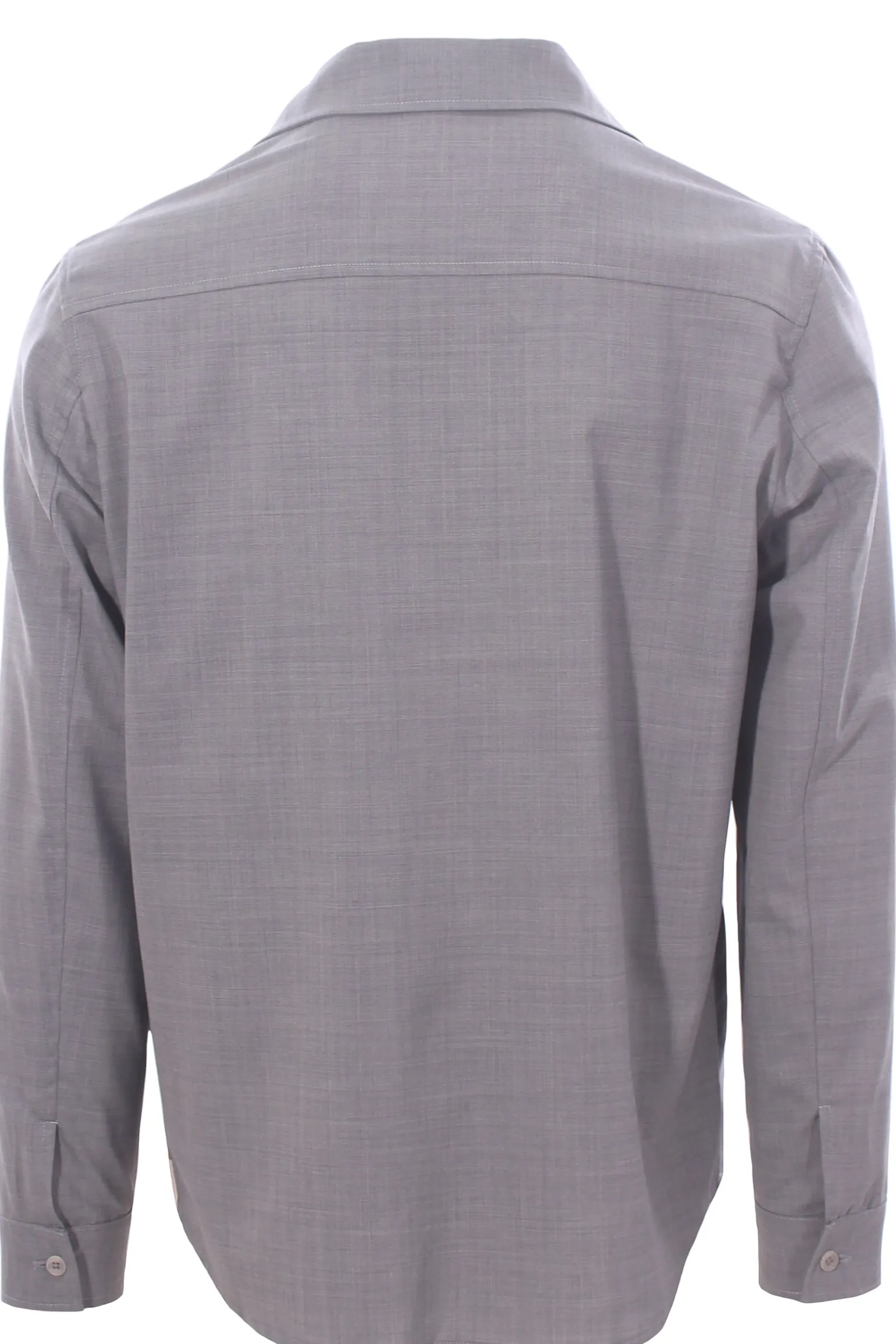 giacca camicia in tela di lana
