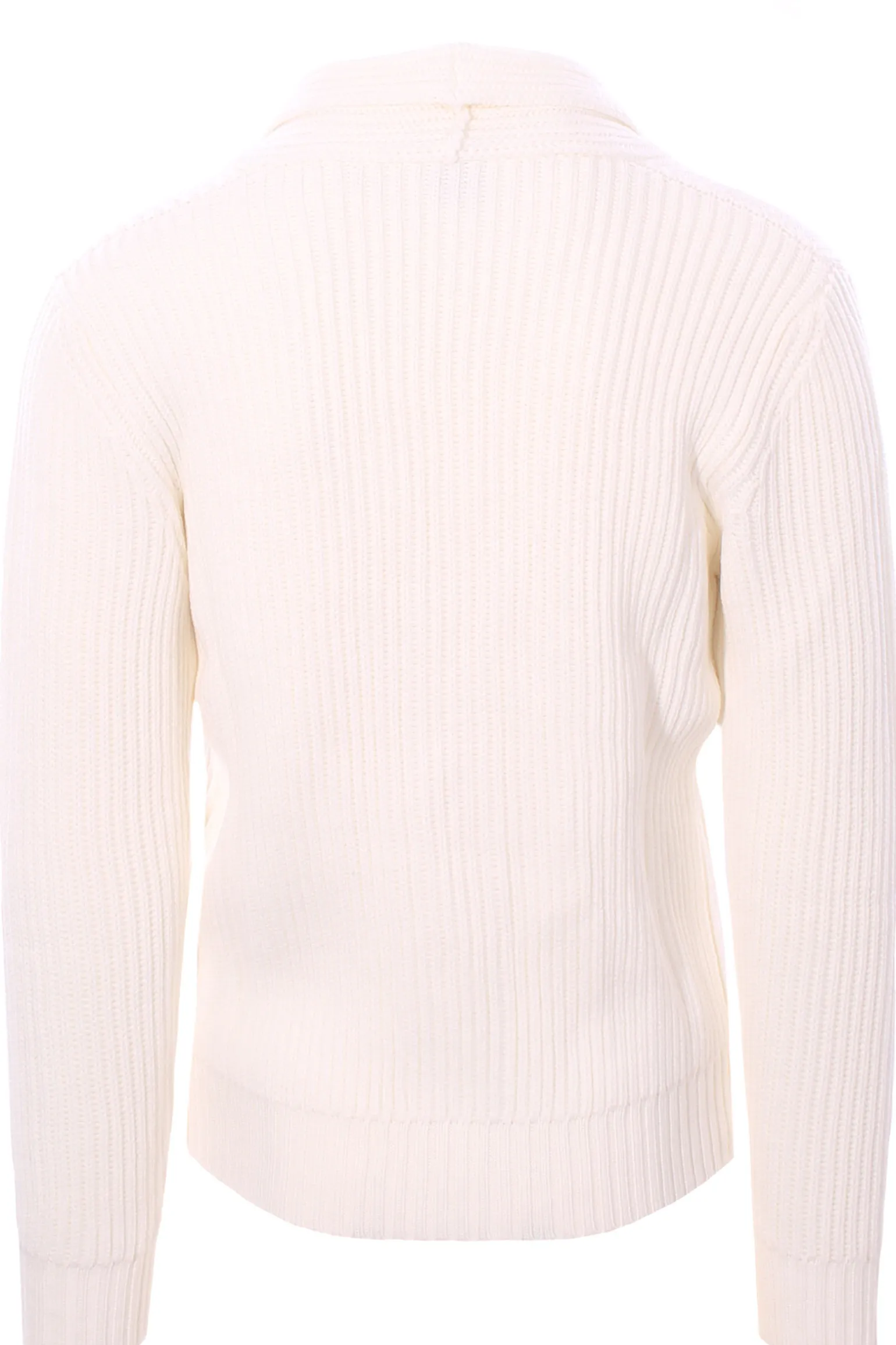 giacca cardigan in maglia a coste