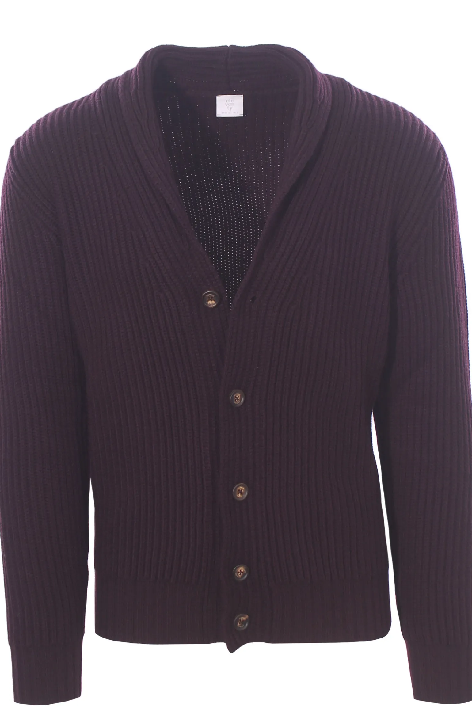 giacca cardigan in maglia a coste