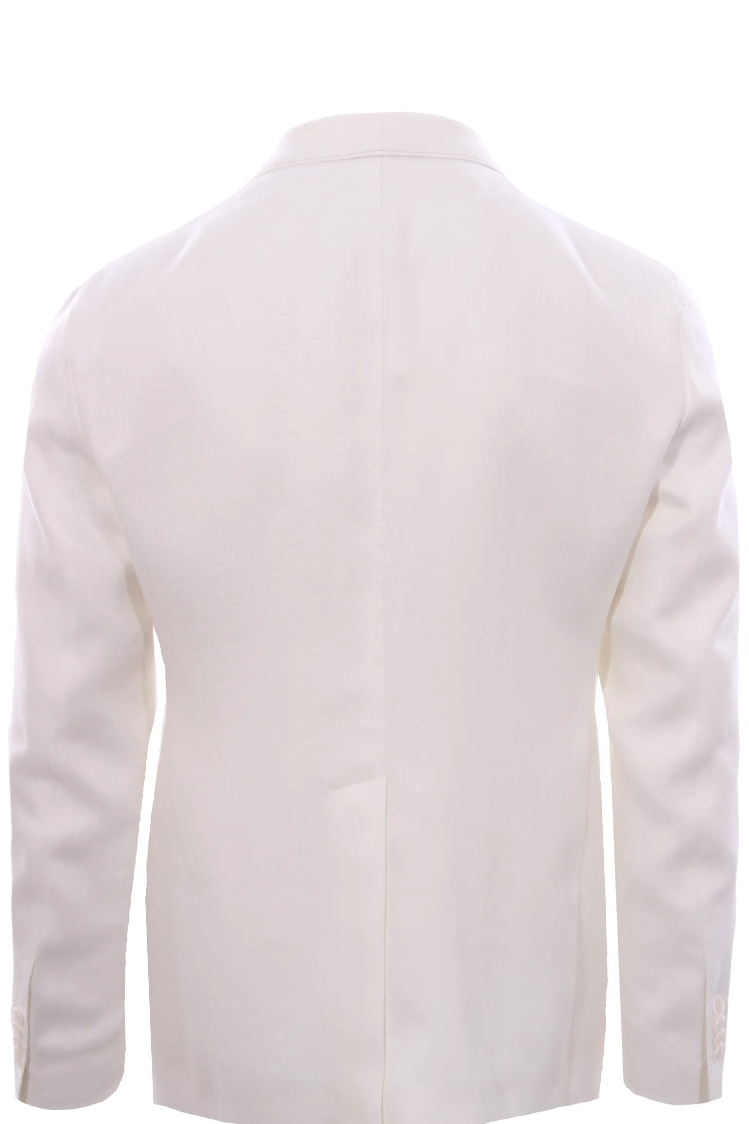 Giacca con profilo piping in lino natural stretch