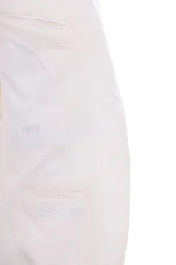 Giacca con profilo piping in lino natural stretch