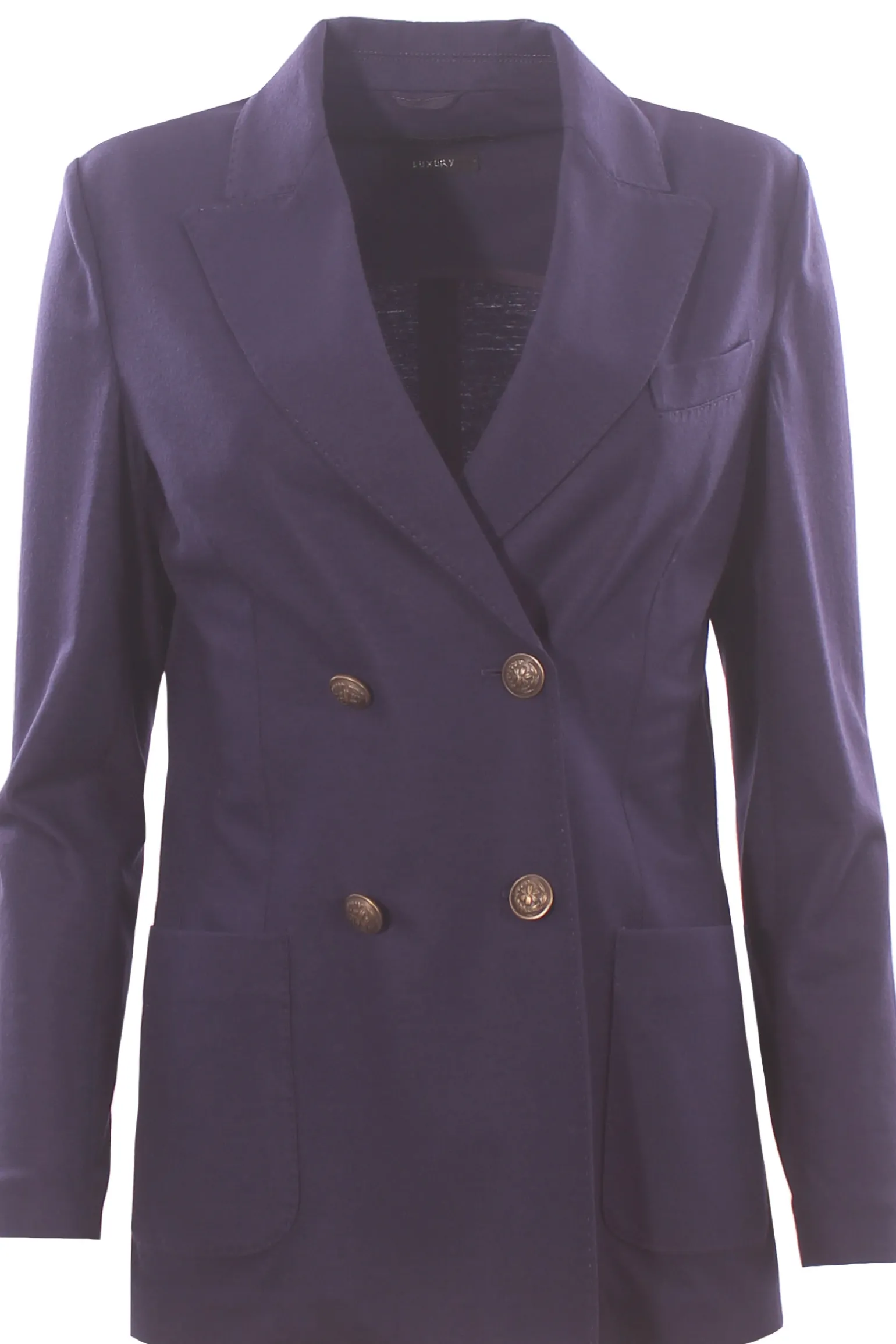 Giacca doppiopetto in lana e cashmere