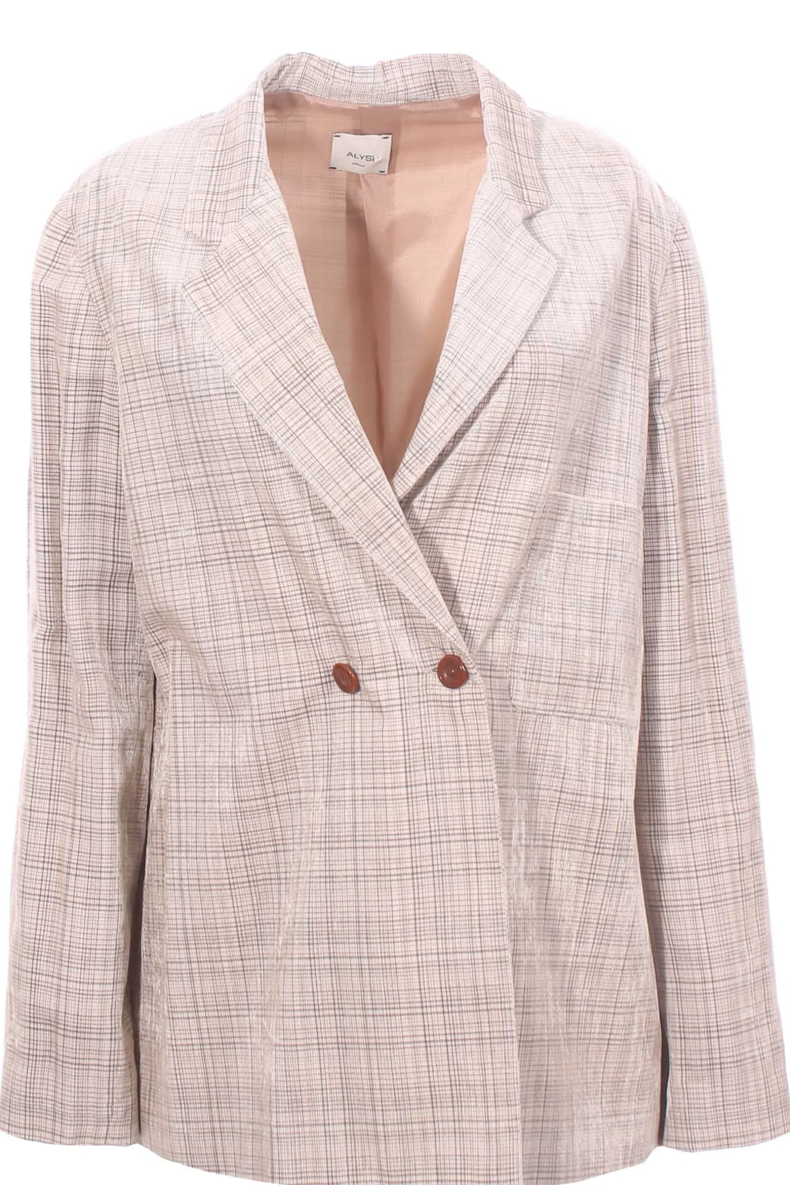 Giacca doppiopetto velvet check