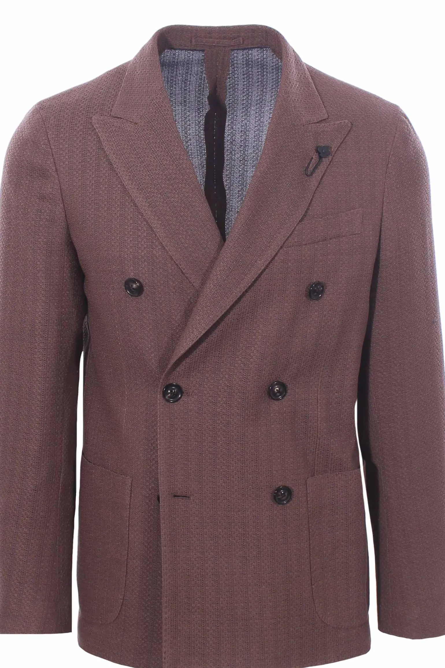 giacca liknit in jersey di cotone