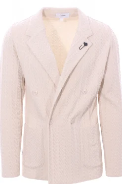 giacca maglia in cotone armaturato