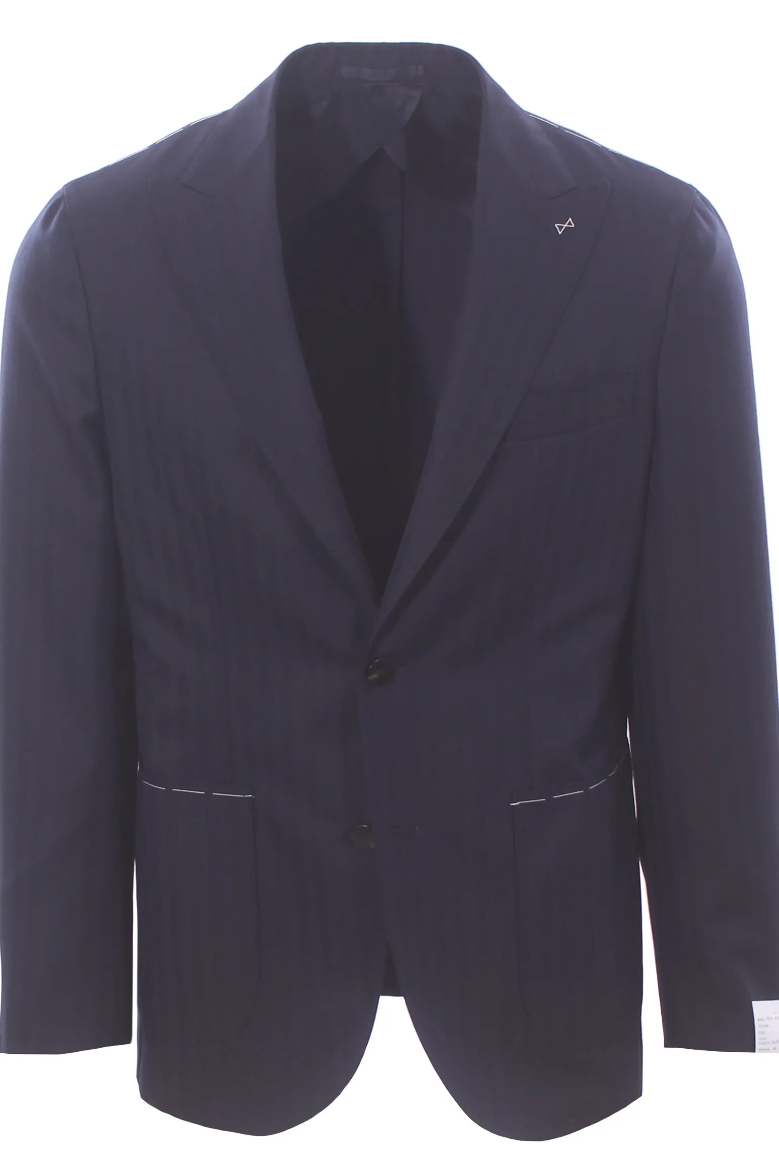 giacca sartoriale in lana spinata pettinata