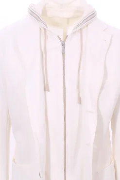 giacca tennis in piquet di cotone e cashmere