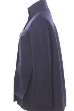 Giaccone svasato in lana cotta